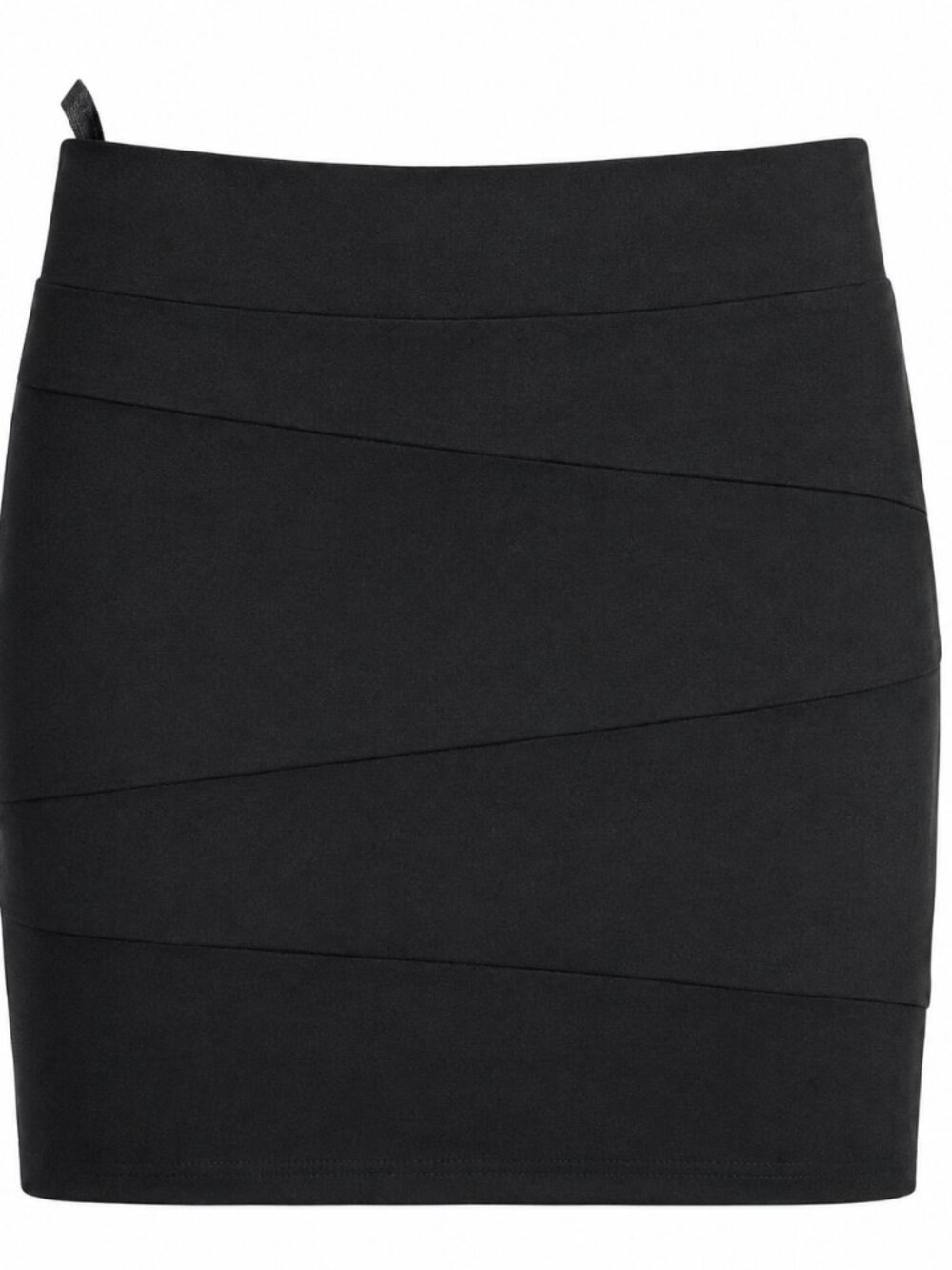 NWT Nordstrom Poof Black bandage Paneled mini skirt Small